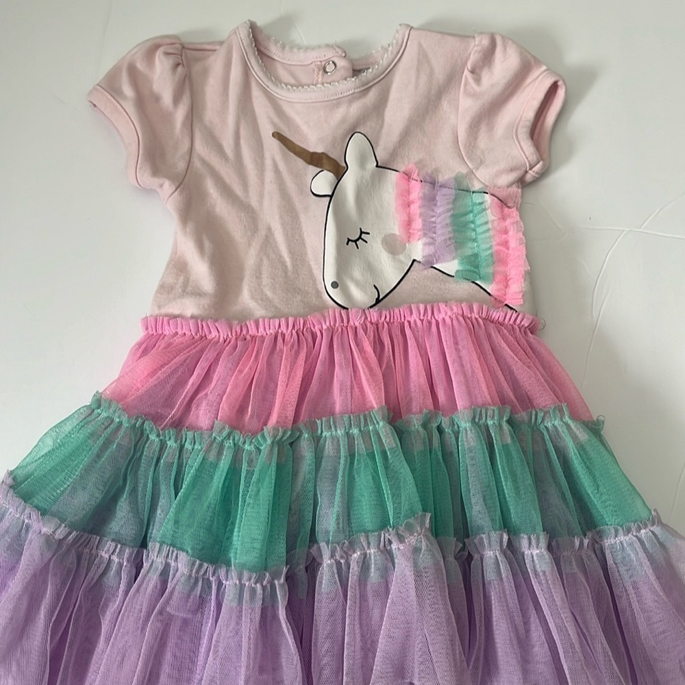 Baby girl unicorn dress size 12 months